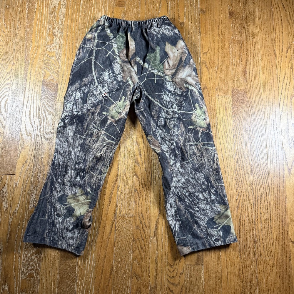 RedHead Rain Pants Youth Medium Camo Hunting Softshell Elastic Waist Zip Hem